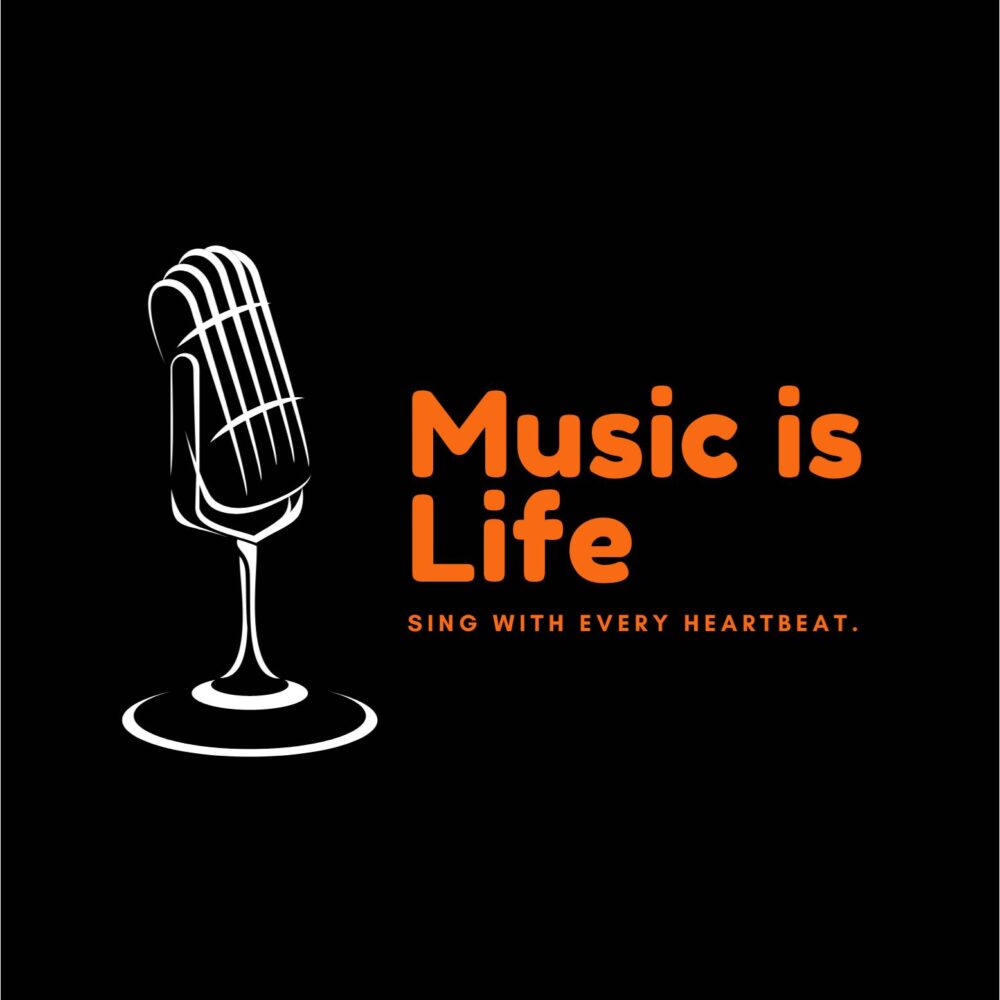 Music is Life Black Color T-shirt