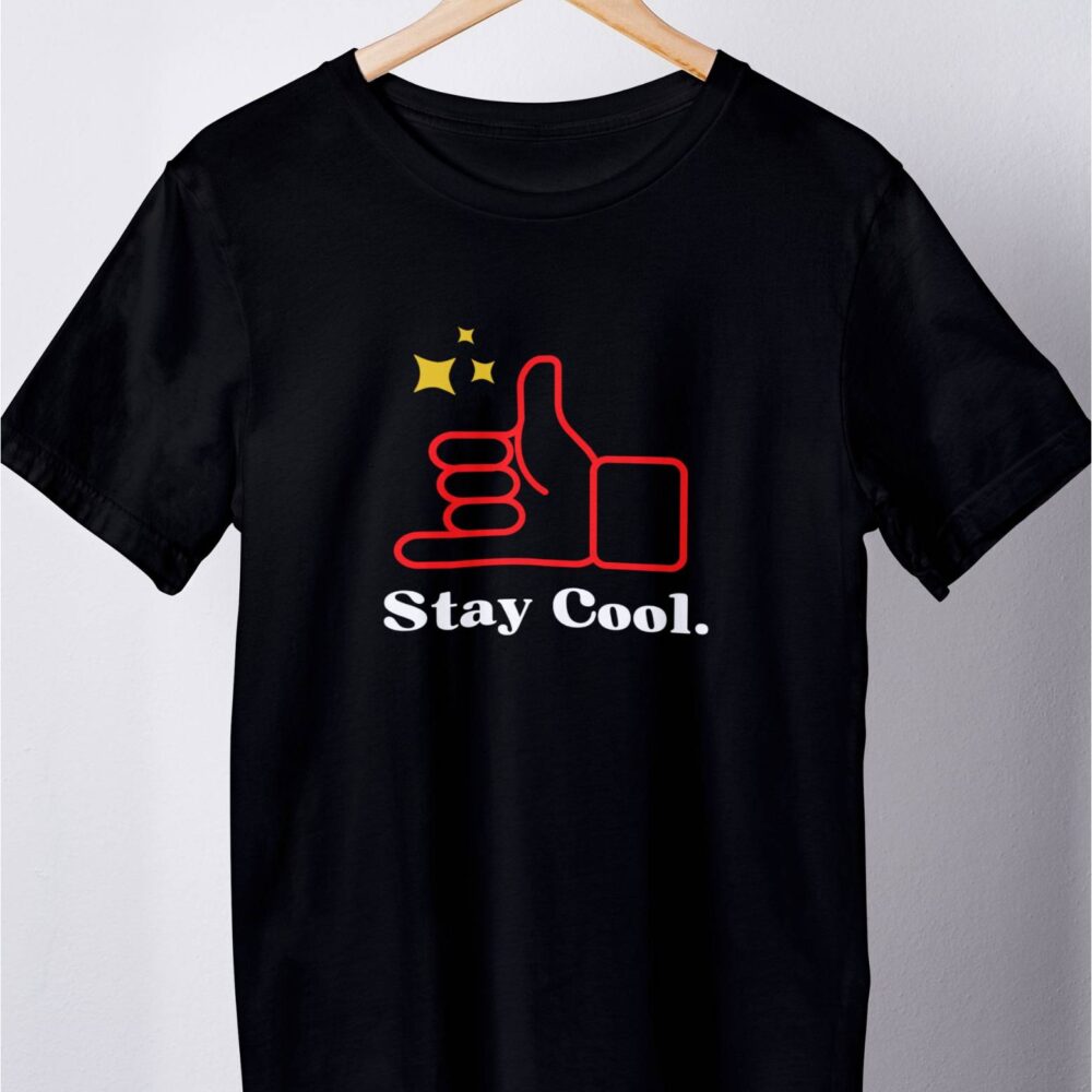 Stay Cool Black Color T-shirt